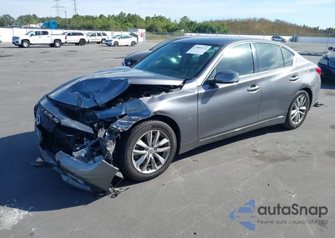 2014 Infiniti Q50 Premium z USA, uszkodzony, nr VIN JN1BV7APXEM672522